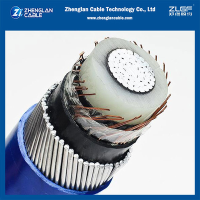 단일 코어 AWA 장갑 전력 케이블 NA2X(S) Y 12/20KV IEC60502-2