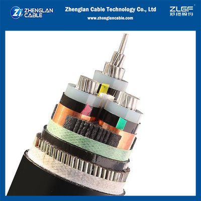 3.6/6(7.2)kv 3x240mm2 AL/SC/XLPE/SC/CTS/PVC/SWA/PVC 알루미늄 케이블 장갑 전력 케이블 IEC60502-2