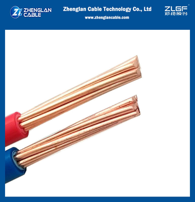 PVC 단열 전선 선도자 2급 CU/PVC BV 10 16 25 35sqmm 건물 전선 및 케이블 IEC 60228 60227-3 IEC 60227-1