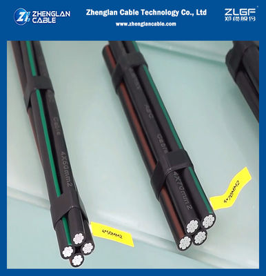 전력 전송을 위한 단계 원형 횡단형 둥근 콤팩트 된 알루미늄 오버헤드 케이블