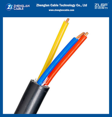 XLPE 단열된 PVC 껍질 무장 6mm2 3 코어 구리 케이블 0.6/1kV IEC60502 IEC 60228