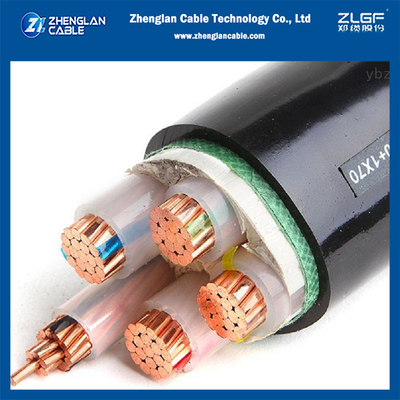 1KV 4.5 코어 전력 케이블 4x150+1x70mm2 CU/XLPE/PVC IEC 60502-1