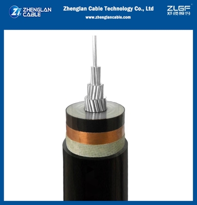 21/35kV 중압 전원 케이블 무장 알루미늄 케이블 1x185mm2 AL/SC/XLPE/SC/CTS/PVC IEC 60502-2