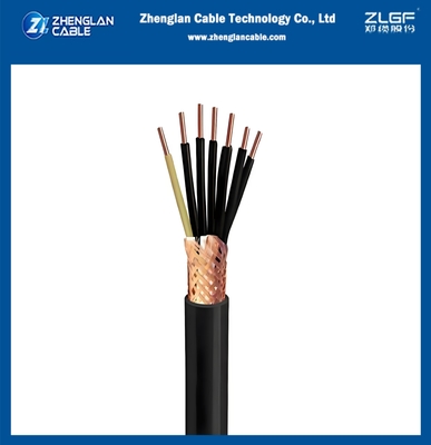 0.6/1KV CU/PVC/PVC 7x2.5 Sqmm 제어 케이블 구리 와이어 엮은 방패 IEC60502-1