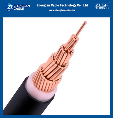 단일 코어 XLPE 절연 PVC 피복 비무장 구리 케이블 0.6/1kV