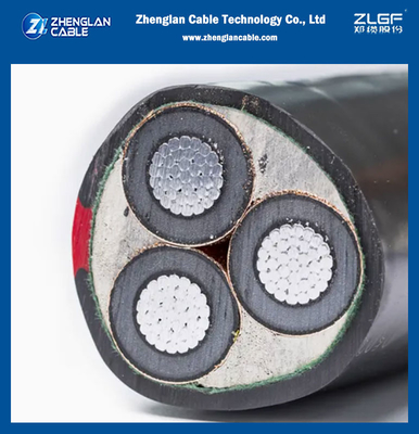 11kv 15kv 20kv 33kv 35kv 중압 전력 케이블 3 코어 구리 알루미늄 전도기 XLPE 단열 장갑 LSZH 전기 케이블 XLPE 케이블