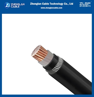 저전압 전력 케이블 알루미늄 와이어 장갑 CU / XLPE / PVC / AWA / PVC 0.6/1KV 1x300mm2 IEC60502-1