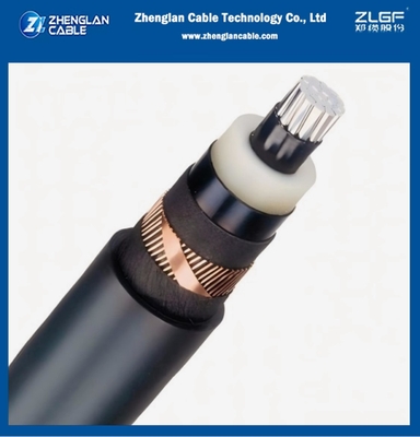 8.7/15kv 중압 전원 케이블 YJLSV1x185/25mm2AL/SC/XLPE/SC/PVC/CWS/CTS/PVC IEC 60502-2