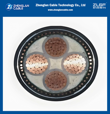 4 코어 전원 케이블 95mm2 CU/AL 도체 PVC/XLPE 절연 전압 등급 0.6/1kV 및 1.9/3.3kV PVC 절연