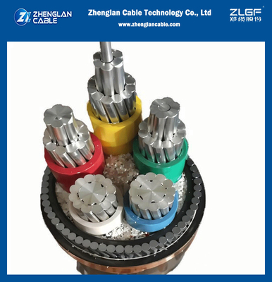 NA2XRY YJLV32 0.6/1KV LV CU/AL XLPE 절연 SWA PVC 외피 3심 95mm2 전력 케이블