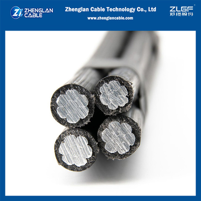 1KV ABC 케이블 3x50+1x35mm2 알루미늄 코어 XLPE 단열 알루미늄 합금 XLPE 단열 NTP 370.254