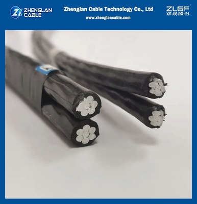 0.6/1kV 오버헤드 단열 케이블 NFC 33-209 표준 XLPE 3X25mm2+54.6mm2