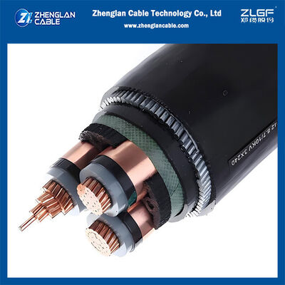 6.35/11KV 3x50mm2 CU/SC/XLPE/SC/CTS/PVC/SWA/PVC MV 동케이블 장갑형 중압전원케이블