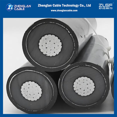 12/20KV 3x1x150mm2 중전압 (HTA) 휘어진 알루미늄 케이블 NFC 33-226 지하 사용