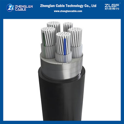 1KV 4x50+25mm2 STA 기갑 알루미늄 케이블 XLPE 절연 PVC 외장 IEC60502-1