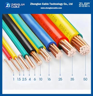 450/750V 건축용 전선 전기 케이블 전선 주택 배선 CU/PVC 70mm2 IEC 60228