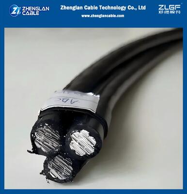 0.6/1kV 모든 단열 트리플렉스 ABC 케이블 2×1/0AWG+1/0AWG