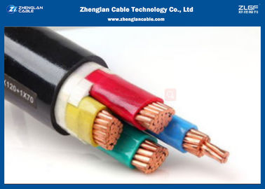 명목상 지역: 4*1.5~4*400mm2 비무장 4개의 핵심 LV 고압선 PVC에 의하여 격리되는 (0.6/1KV) IEC 60502-1 (CU/PVC/NYY/N2XY)