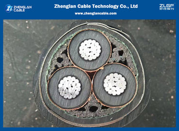 8.7 - 15KV 강철 테이프 기갑 중간 전압 고압선 관례 밖으로 칼집 색깔