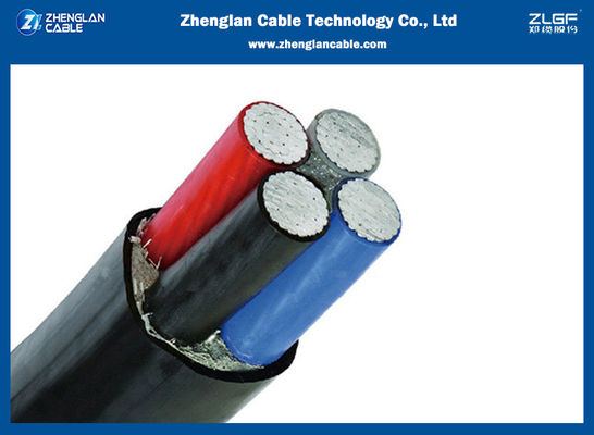 IEC60502-1 알루미늄 4x6sqmm 저압전력케이블 Pvc는 칼집에 넣었습니다