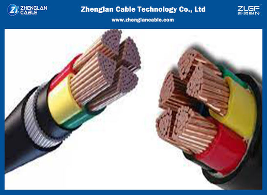 0.6/1KV CU/XLPE/PVC/SWA/PVC 저압전력케이블 4x70sqmm ISO 9001:2015