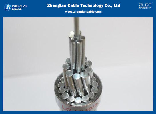 벌거벗은 강심 알루미늄 연리선 전도체 와이어 210/35sqmm (AL-26/3.2mm St-7/2.49mm) EN50182