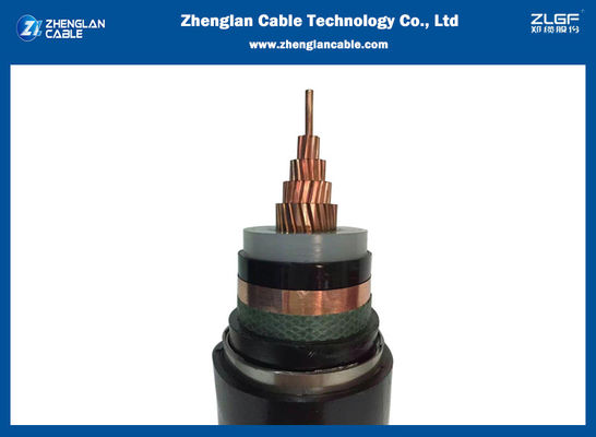 단청 지휘자 15kV XLPE/PVC 절연 중간 전압 고압선 STA/SWA armour1x185sqmm IEC60502-2