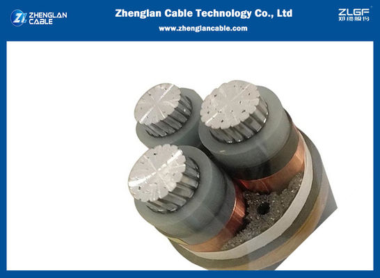 멀티컨덕터 XLPE 격리된 알루미늄 와이어 6/10 킬로볼트 3x70sqmm IEC60502-2