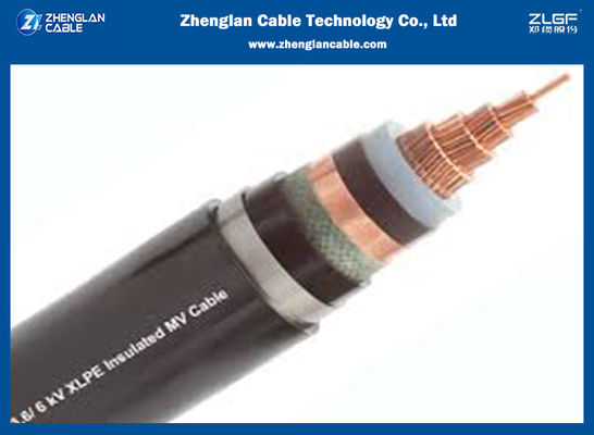 모노컨덕터 15 KV 100% SWA/STA/ XLPE 절연전력케이블 1x50sqmm IEC60502-2