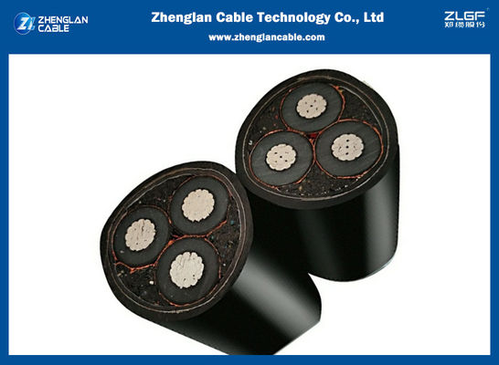 6.35/11kv 3극 알루미늄 기갑 케이블 3x70mm2 IEC60502-2 기갑 고압선