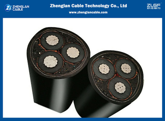 3개의 핵심 알루미늄 중간 전압 고압선 11kv STA 기갑 고압선 3x95mm2 IEC60502-2