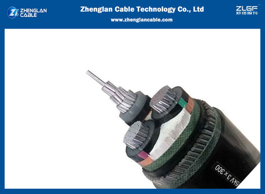 19/33kv 3x120mm2 SWA 알루미늄 기갑 케이블 MV 지하 케이블 BS 6622/BS 7835/IEC 60502/VDE 0276