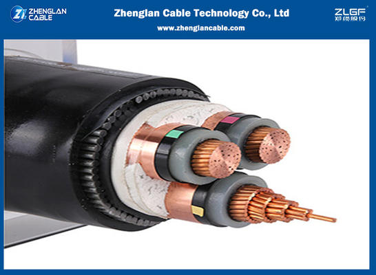 AL/CU 3C 기갑 고압선 XLPE에 의하여 격리되는 PVC는 3.6KV - 35KV 지하에 넣었습니다